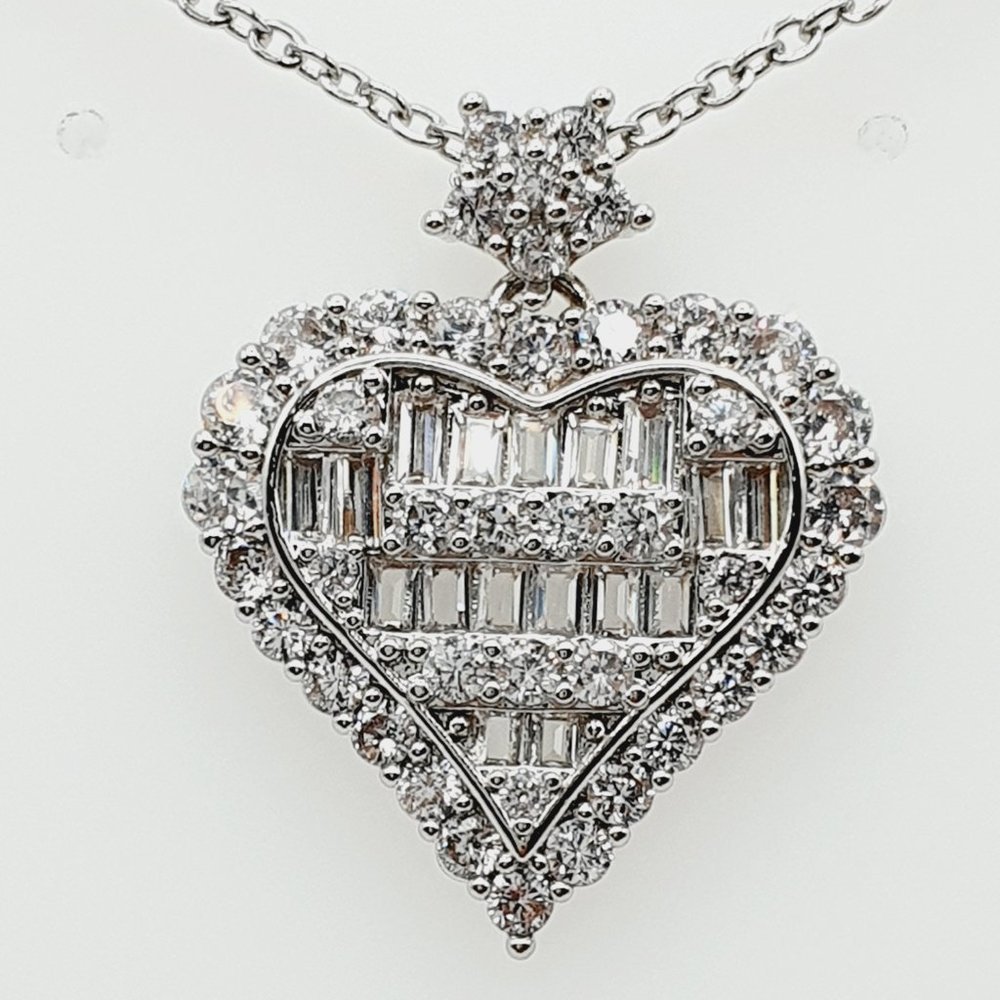 💥 Lovely Latest Full Zircon Pendent Necklace for Women, EVGG1013 - Picture 5 of 12